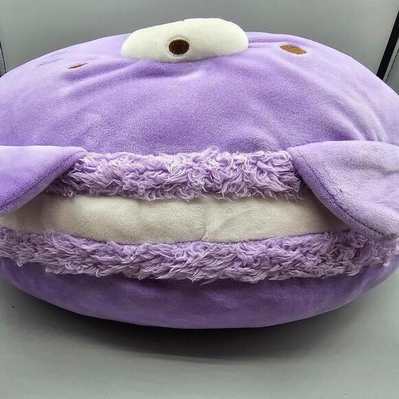 Purple Cat Macaron Plush Pillow - Picture 2 of 4